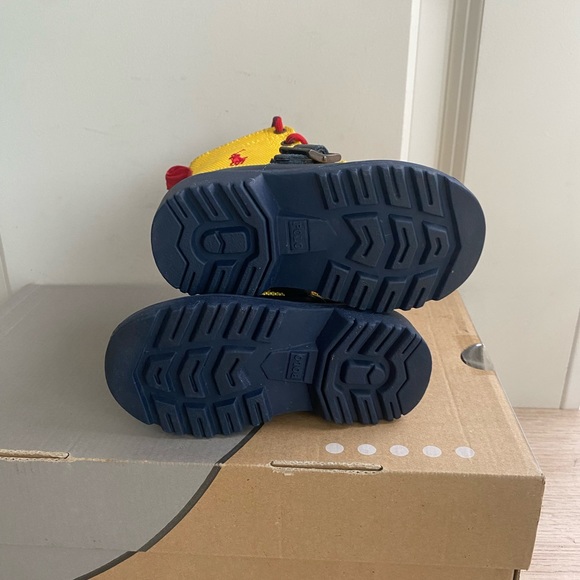 Polo Ralph Lauren Yellow/ Navy Toddler Boots- SZ 6 C - Picture 8 of 11
